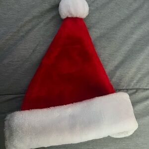 Festive Red Santa Hat with White Trim